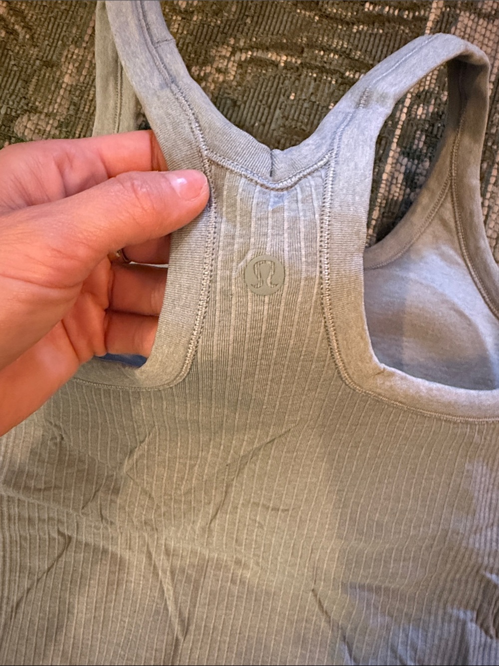 lululemon athletica Light blue Ribbed Racerback Tank - Picture 2 of 4